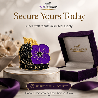 Limited Edition War Horse Purple 111th Anniversary Remembrance Brooch