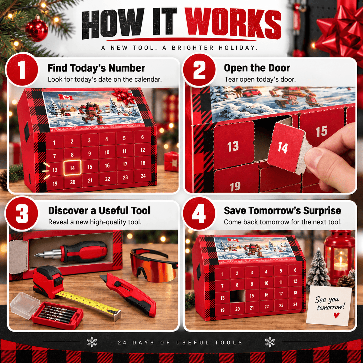 24 Days of Tools Christmas Countdown Gift Set
