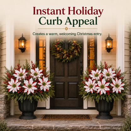 ❀Last Day 49% OFF - Christmas Poinsettia Planter Inserts