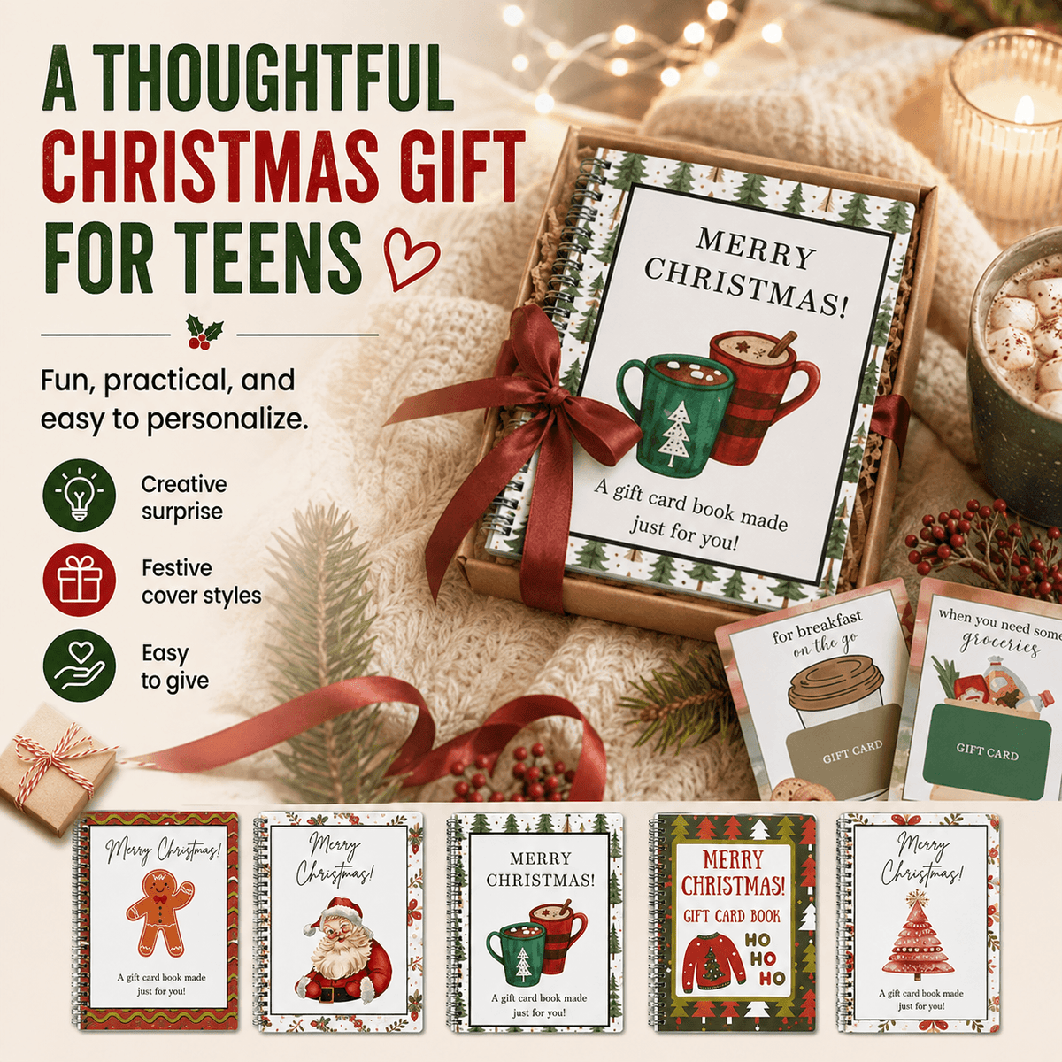 🔥LIMITED-TIME 49% OFF一 Christmas Gift Card Book