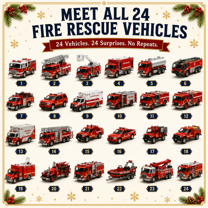 🚜Build the Fleet Collection 24- Day Vehicle Advent Calendar Series |✨A New Adventure Every Morning