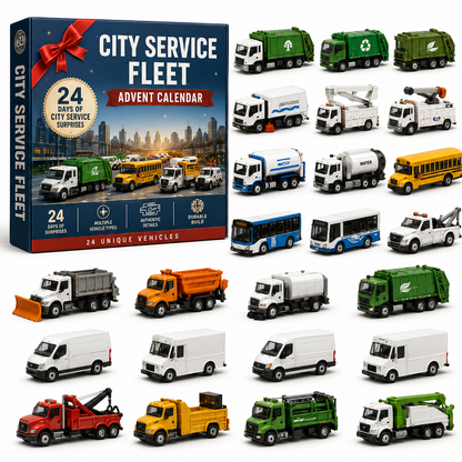 🚜Build the Fleet Collection 24- Day Vehicle Advent Calendar Series |✨A New Adventure Every Morning