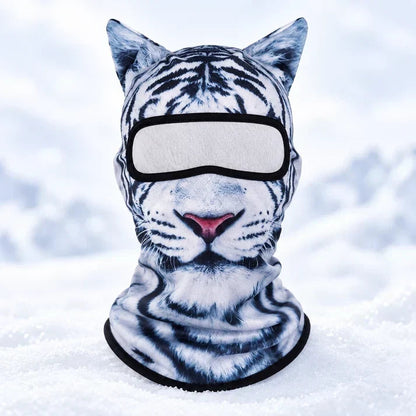 🔥3D Cat Ski Mask with Ears Funny Windproof Balaclava for Skiing & Festivals
