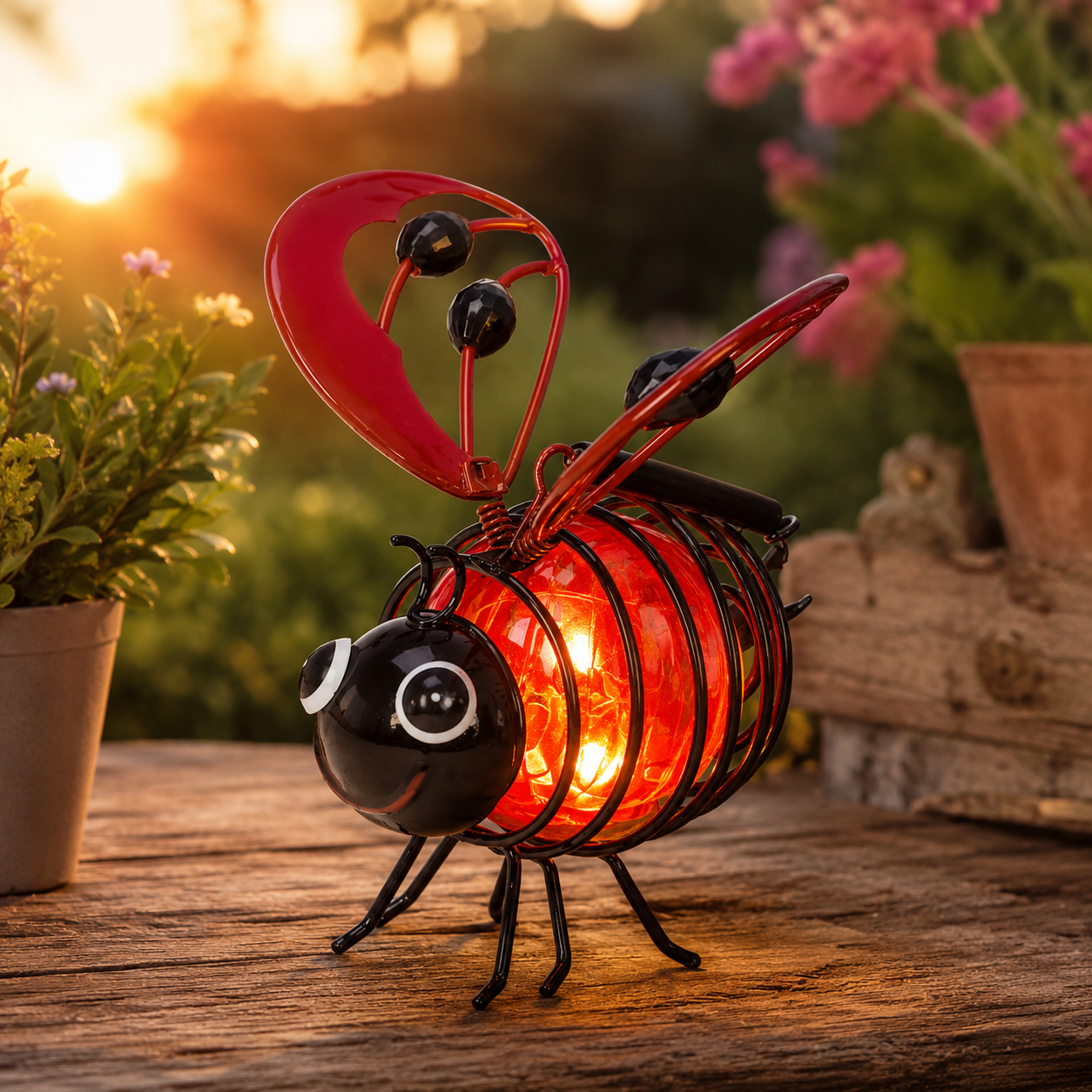 🐝💡Solar Powered HangingBee Garden Light