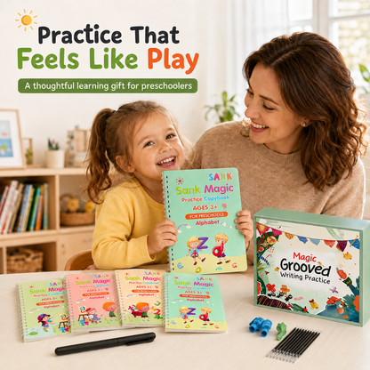 MagicBook|Kids Practice Copybook Set (4Pcs/Set)