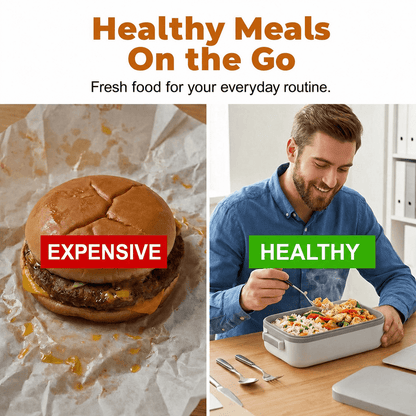 🍱🔋Portable electriclunch box with self-heating
