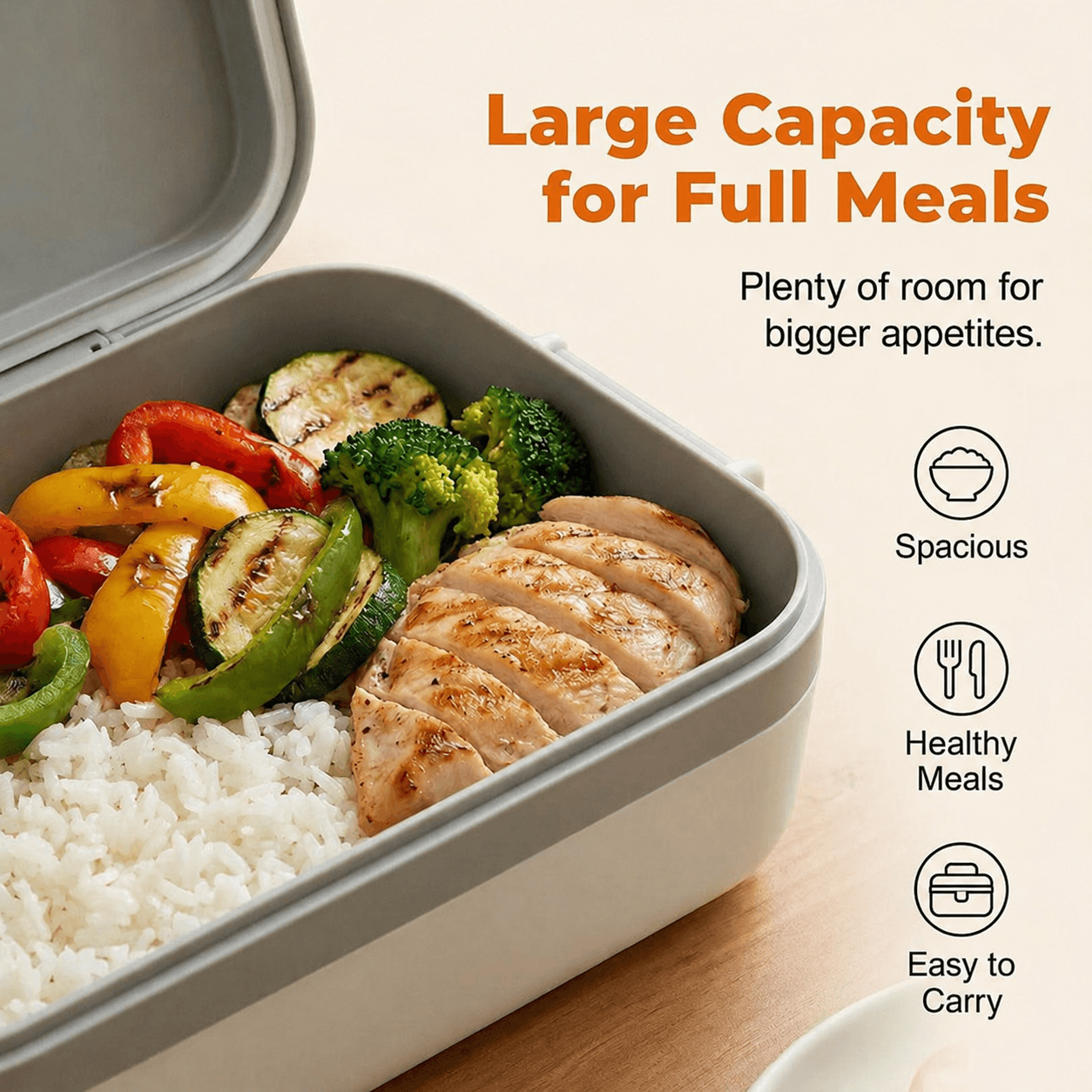 🍱🔋Portable electriclunch box with self-heating