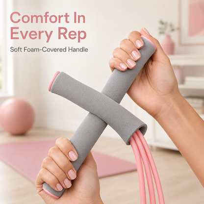 💪4-Tube Pedal Resistance Trainer - Full - Body Home Workout