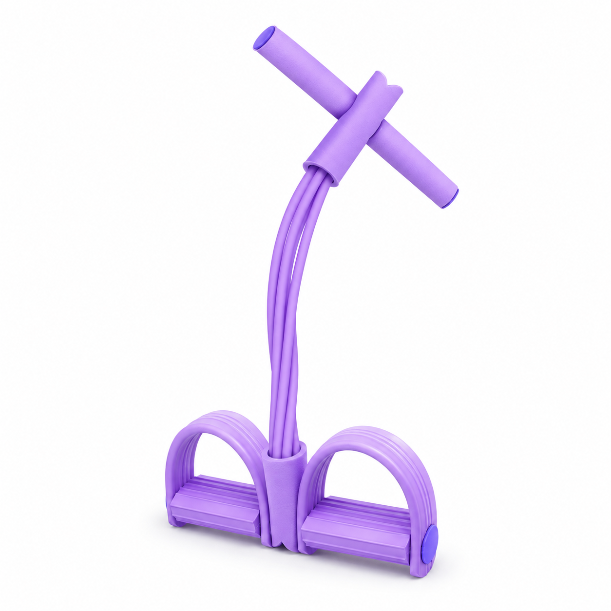 💪4-Tube Pedal Resistance Trainer - Full - Body Home Workout