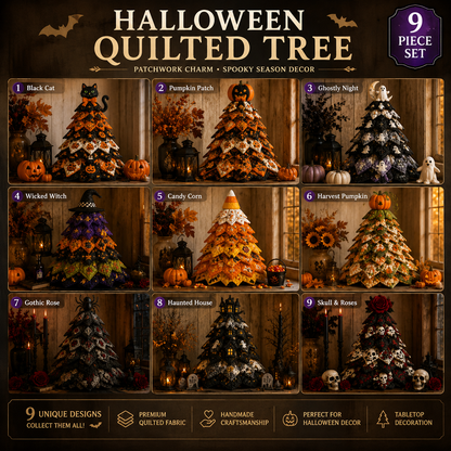 🔥Last Day 49% OFF - 🎃DIY Halloween Quilted Fabric Tree Kit