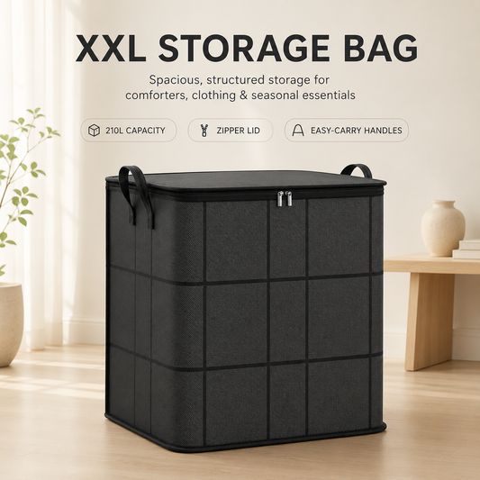 210L Spacious Storage Bag for Quilts, Bedding & Clothes