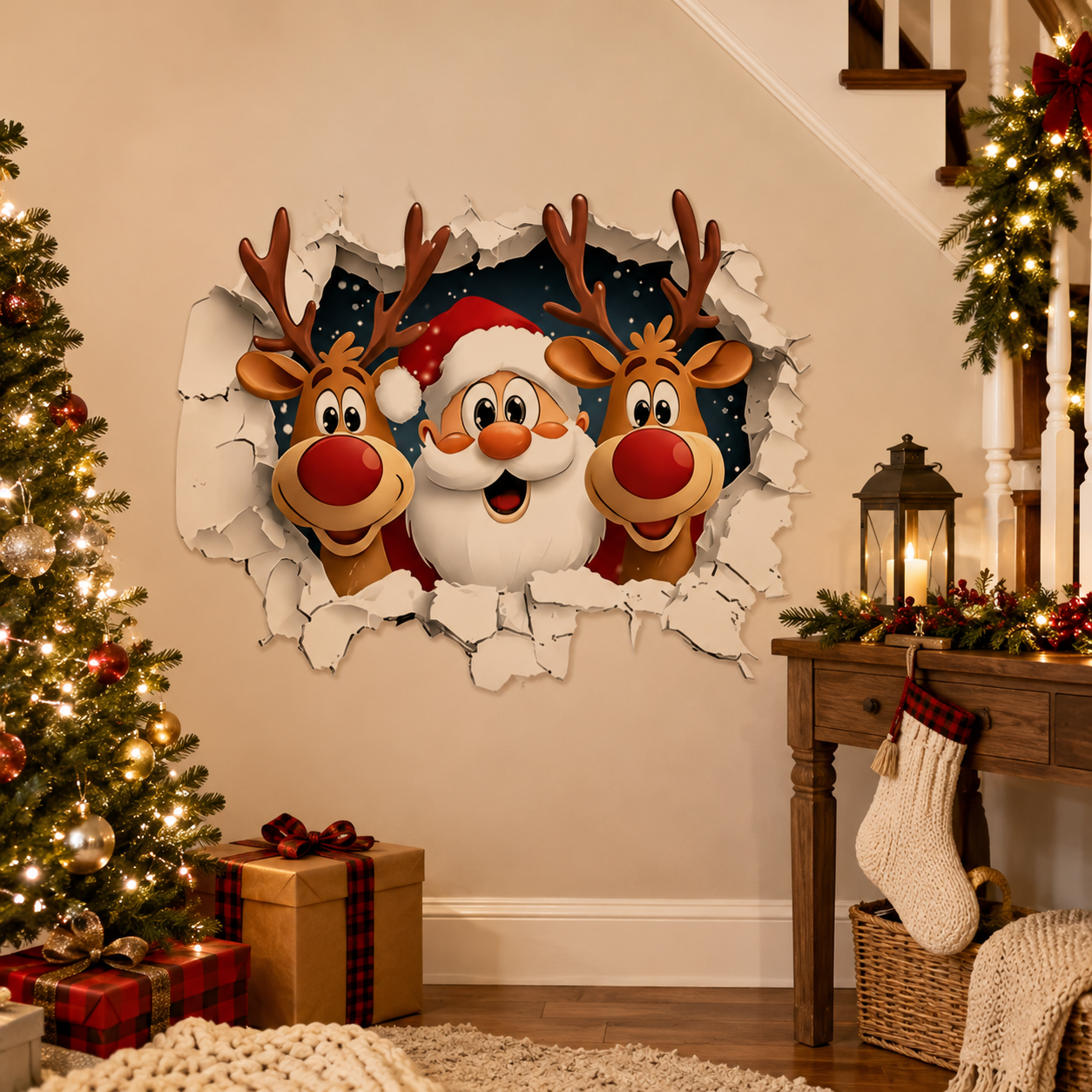 😍Santa Claus Wall Sticker