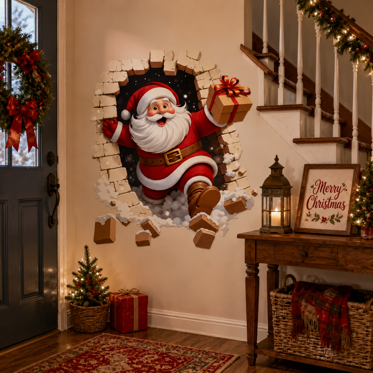 😍Santa Claus Wall Sticker