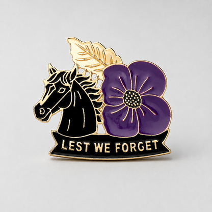 Limited Edition War Horse Purple 111th Anniversary Remembrance Brooch