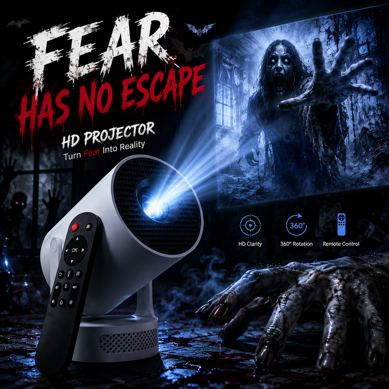 👻Halloween window projector