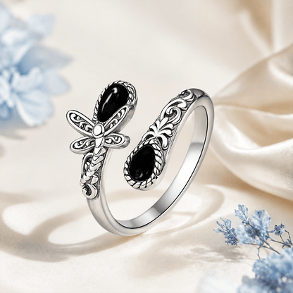 🔥Last Day 50% OFF🌙 Moonstone Bloom Ring I Vintage Style ·  Adjustable Fit ·  Timeless Elegance
