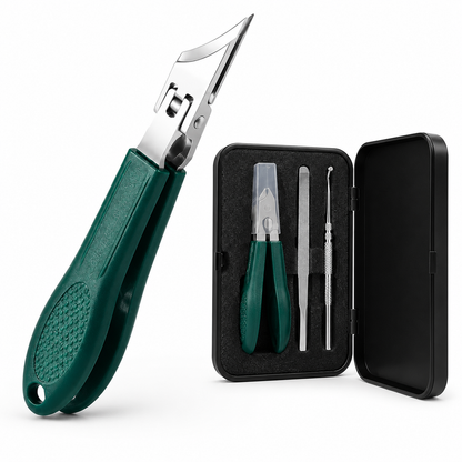 3PCS Slanted Nail Clipper Set-Clean & Effortless Cutting