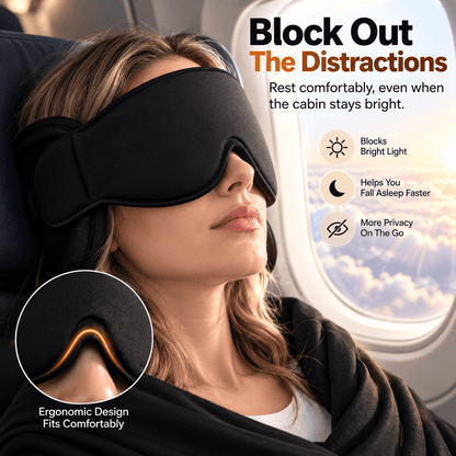 ✈️49% OFF 3-in-1 Travel Sleep Support - Blackout Eye Mask & Head Support