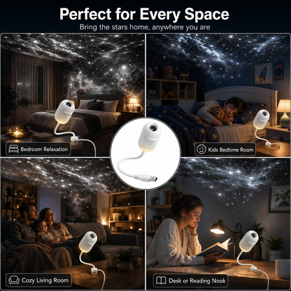🔥LAST DAY 49% OFF - ✨Plug-and-Play HD Star Projecto