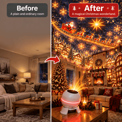 🎉✨Turn Any Room Into a Christmas Wonderland- Holiday Projection Night Light