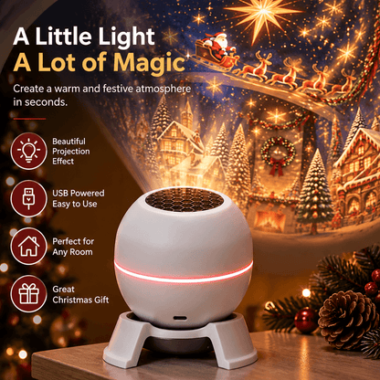 🎉✨Turn Any Room Into a Christmas Wonderland- Holiday Projection Night Light