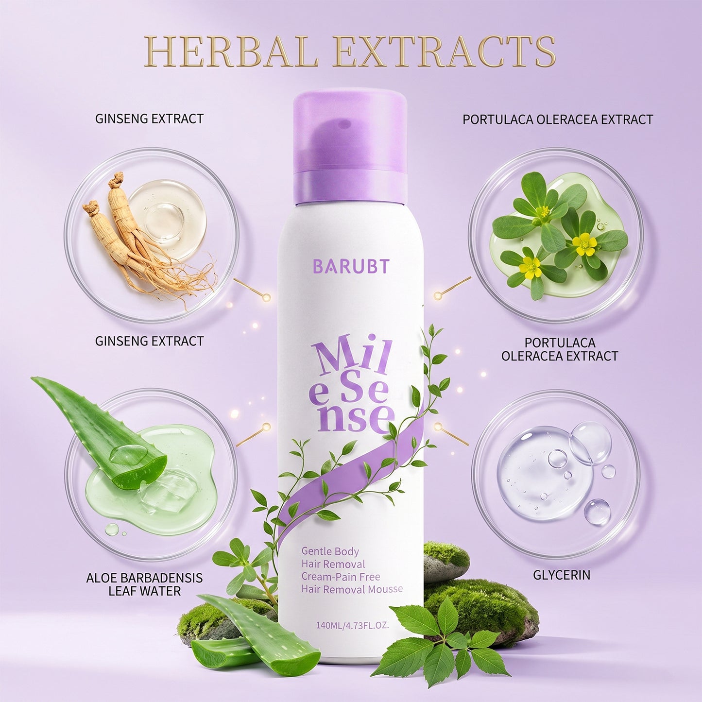 Gentle & Painless Hair Removal Cream Duo for Sensitive Skin