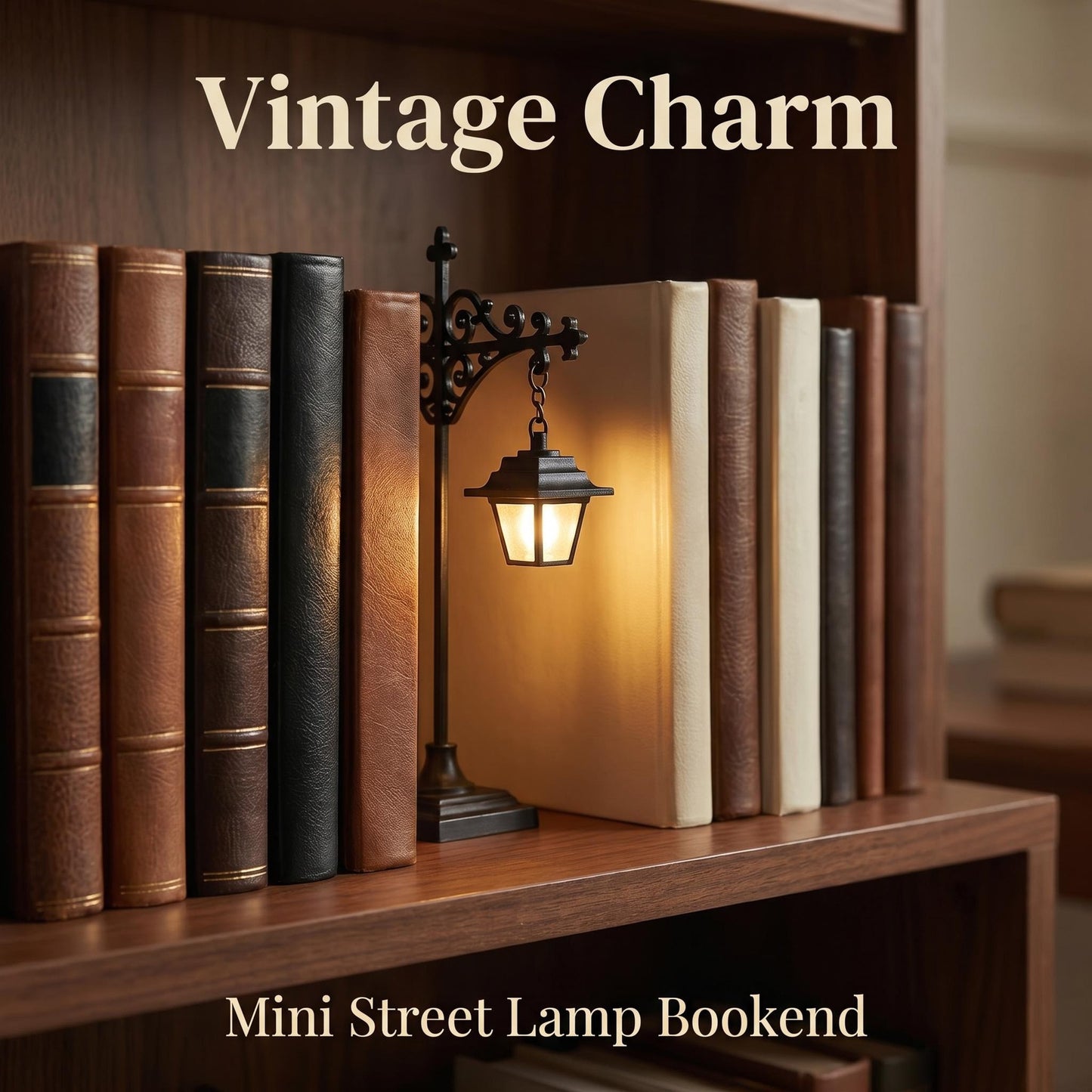 Library Lanterns -Cozy Reading Nook Shelf Decor