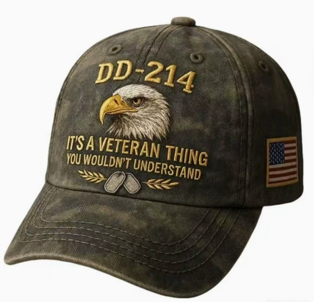 DD-214 Veteran Embroidered Cap
