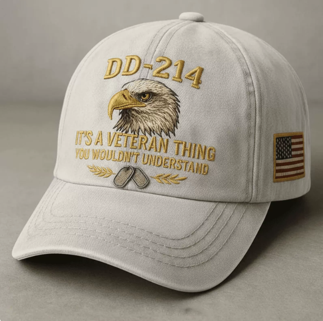 DD-214 Veteran Embroidered Cap