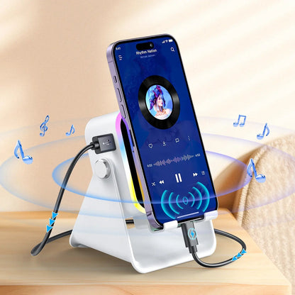 🔥50%OFF🔥 5-in-1 Wireless Speaker - Stereo Sound, RGB Light & Phone Stand