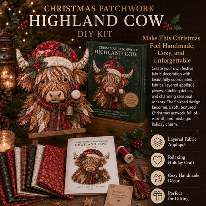 🔥LAST DAY 49% OFF - 🎅Christmas Patchwork Fabric DIY Decor Kit