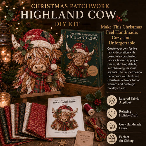 🔥LAST DAY 49% OFF - 🎅Christmas Patchwork Fabric DIY Decor Kit