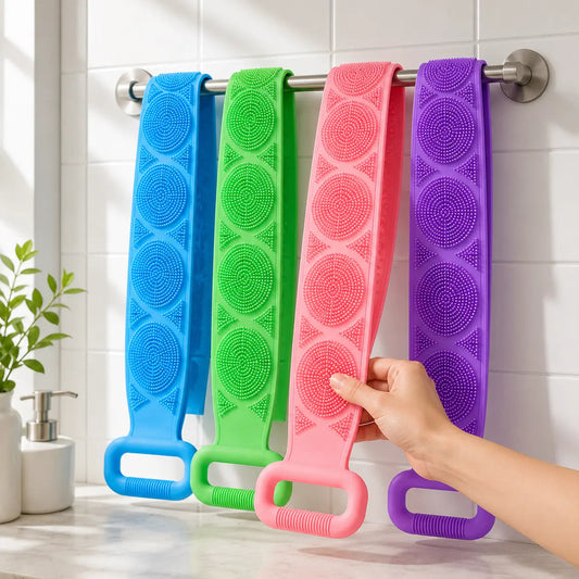 💦Summer Limited-Time 50% OFF 🛁Double-Sided Silicone Back Scrubber- Easily exfoliate dead skin