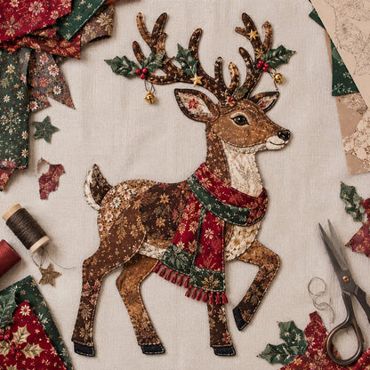 🔥LAST DAY 49% OFF - 🎅Christmas Patchwork Fabric DIY Decor Kit