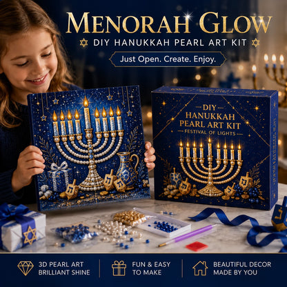 🎁Last Day 49% OFF - 🕎✨DIY Hanukkah Pearl Art Kit
