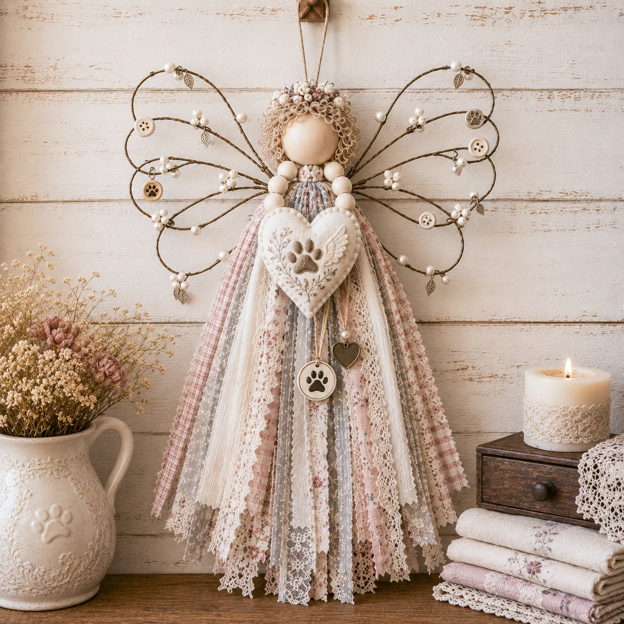 🔥HOT SALE - Angel Fabric Hanging DlY Kit