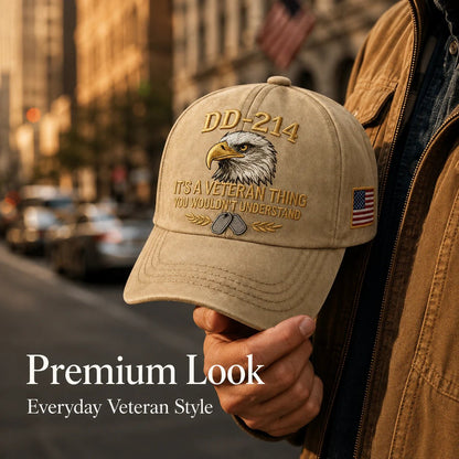 DD-214 Veteran Embroidered Cap