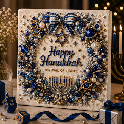 🎁Last Day 49% OFF - 🕎✨DIY Hanukkah Pearl Art Kit