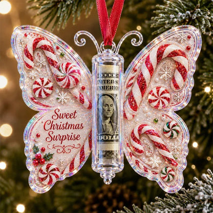 🦋Butterfly Christmas Money Gift Ornament 🎄✨