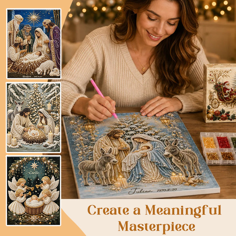 🎄LAST DAY 49% OFF-🌟Nativity Scene Diamond Painting Kit