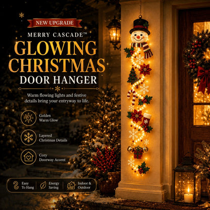 ⏳ Last Day 49% OFF – 🎄Glowing Christmas Door Hanger | 6 Festive Lighted Designs with Warm Glow, Dimensional Details & Space-Saving Vertical Décor ✨