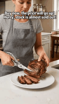 Heavy-Duty Multifunction Kitchen Shears - 4-in-1 Tool with Fish Scaler, Bottle Opener & Safety Lock