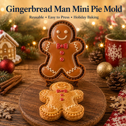 ⏳ Last Day 49% OFF – 🎄 9-Design Christmas Mini Pie Mold Collection🥧✨