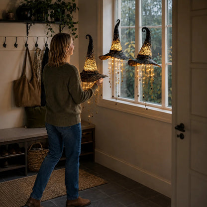 ✨49% Off Last Day✨Lighted Witch Hat Hanging Chime🎃