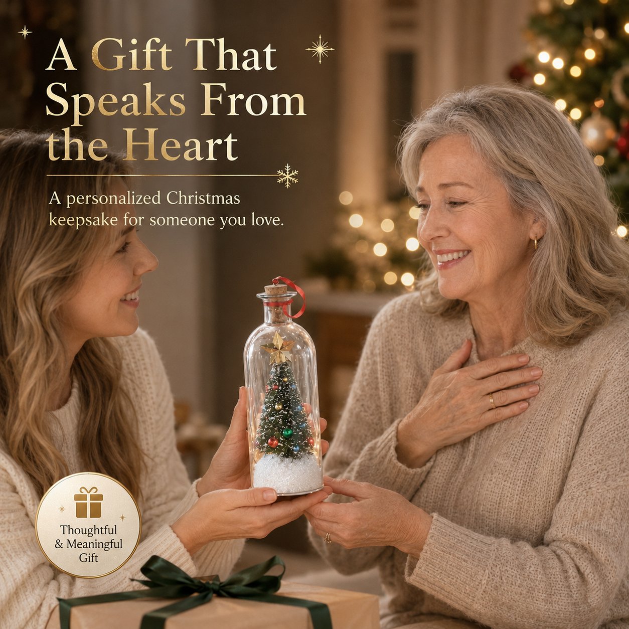 🎅🎄A Christmas Sale -Recordable Christmas Tree Message In A Bottle