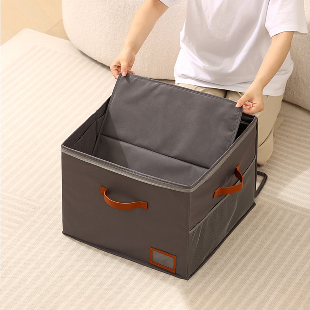 ⏰🔥LIMITED TIME 50%OFF! 👟Fabric Shoe Organizer Storage Box - Foldable, Large Capacity, Dustproof & Breathable for Closet & Bedroom🧺✨