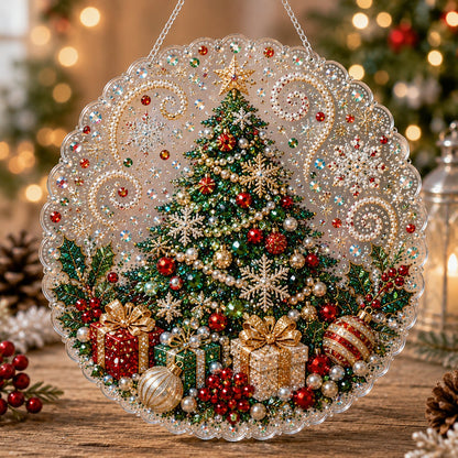 🎄LAST DAY 49% OFF —✨Christmas Pearl Diamond Art Hanging Ornament Kit🎅💎