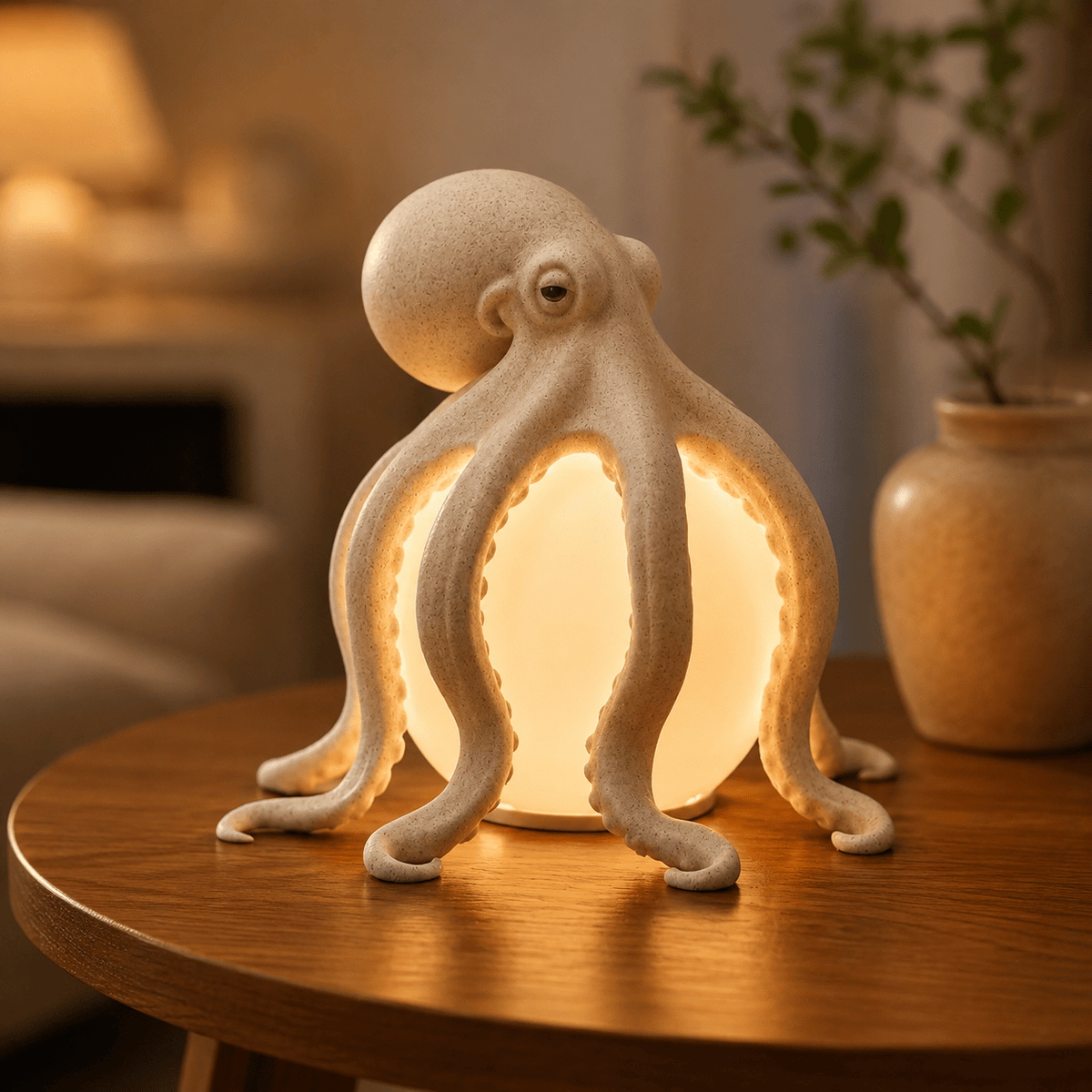 Octopus Ocean Decor Table Lamp