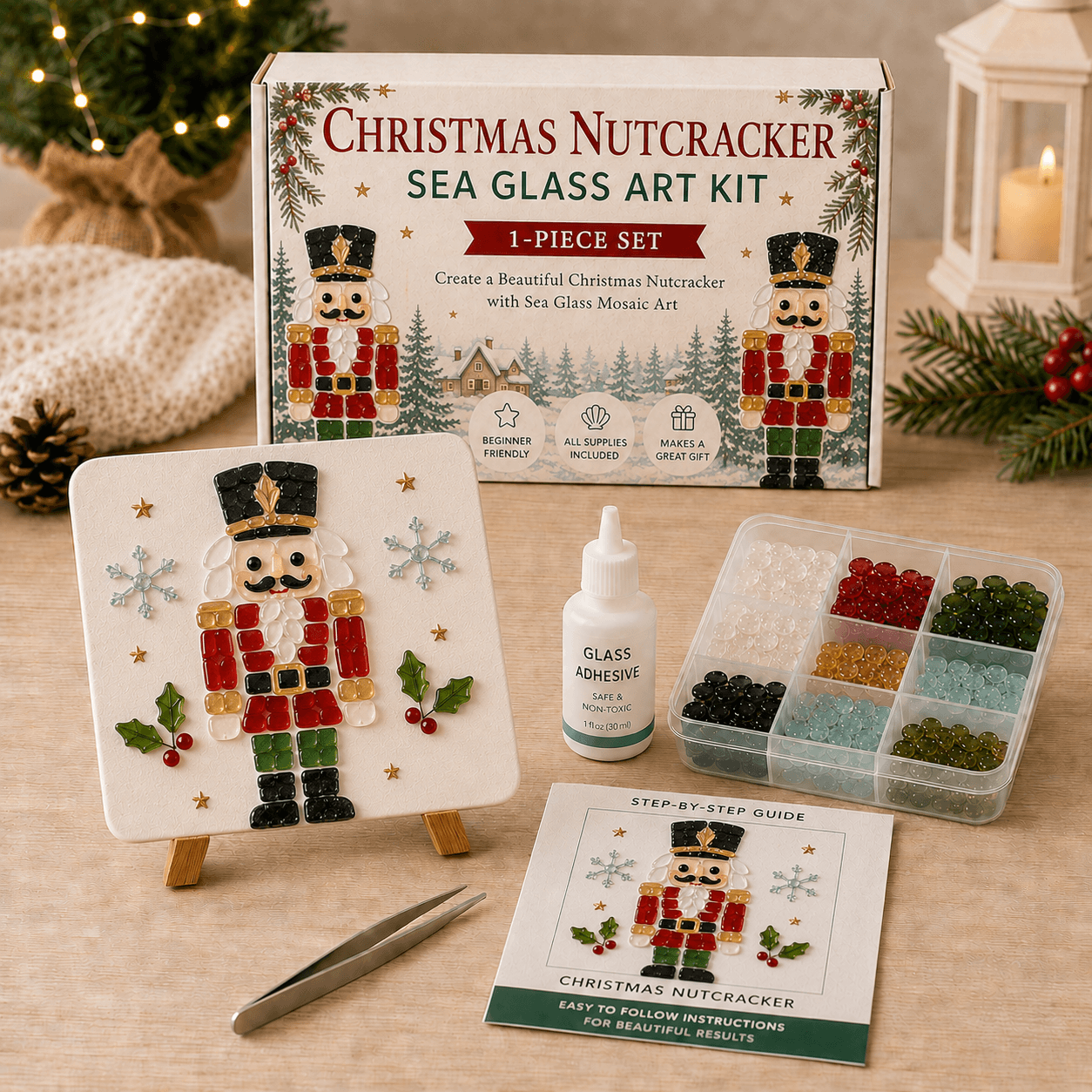 🎅🎄 Create your own magical Christmas sea glass art 🦌✨(🔥🔥🔥50% Off)