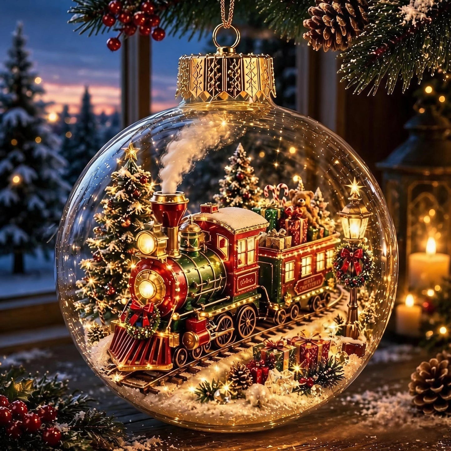 🔥HOT SALE 49% OFF -🎄Glowing Christmas Diorama Ornament🎅